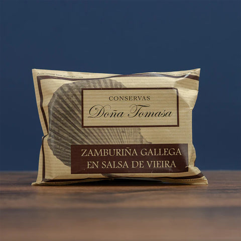 Zamburiñas gallegas en salsa de vieira 110g| Doña Tomasa