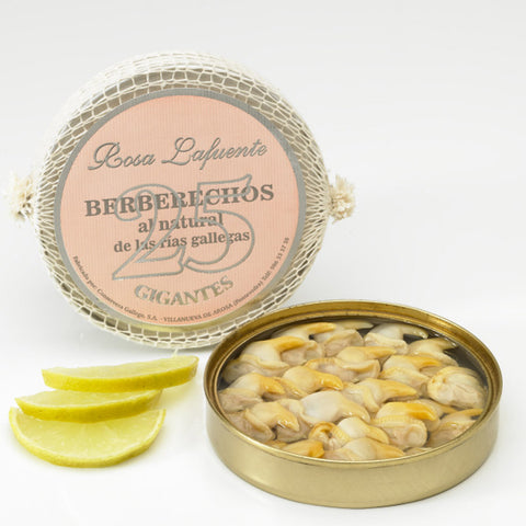 Berberechos al natural 111 g (25 piezas gigantes) | Rosa Lafuente