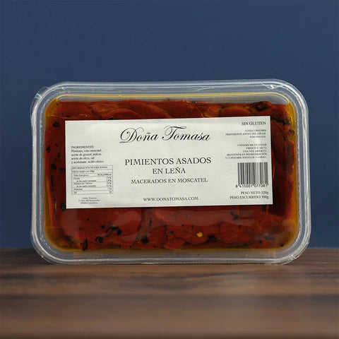 Pimientos Asados en Leña al MoscateL 320g| Doña Tomasa