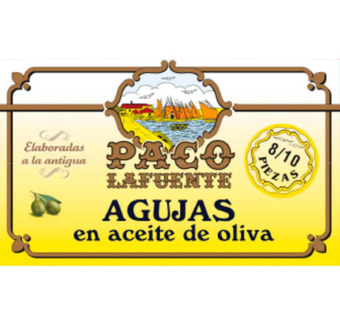 Agujas en aceite de oliva 115g (8/10 piezas) | Paco Lafuente